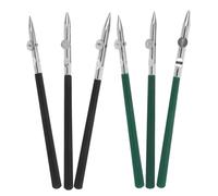 Angoily Lot de 6 Stylos à Pointe Fine Réglables Verts et Noirs Outil de Dessin Technique Précis pour Tracé Droit Stylo à Bec de Canard pour Cartographie et Masquage pour Artistes et