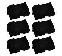 Angoily Lot de 6 Tissus en Maille Noire Sinistre 76X183 CM pour Décoration Halloween Intérieure et Extérieure Toiles D’Araignée en Filet pour Maison Hantée Accessoires Effrayants