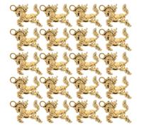Angoily Lot de 60 Breloques Pendentif Cheval au Galop en Métal Doré Antique Charms Feng Shui pour Bracelets Artisanaux Colliers et Ornements Paquet à Main Accessoires DIY Création