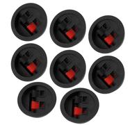Angoily Lot de 8 Clips de Câblage du Haut-Parleur Wp2-9, Connecteurs de Borne Rond à Ressort, Plaque de Câblage Deux Voies, Accessoires Audio pour Système Domestique et Spectacles