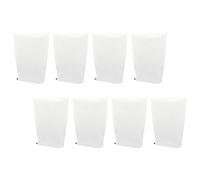Angoily Lot de 8 Housses Antigel pour Plantes d'Extérieur 06M X 08M en Tissu Non Tissé Blanc Cordon de Serrage Protection Hivernale Gel Grêle et Nuisibles pour Arbustes Plantes en
