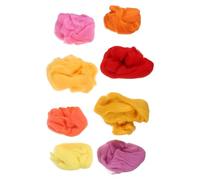 Angoily Lot de 8 Mèches de Laine à Feutrer Naturelle 10G Chacune Kit de Feutrage à L'Aiguille Couleurs Assorties Fibres Douces pour Loisirs Créatifs Matériel pour Débutants et Projets
