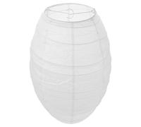 Angoily Luminaire Boule Japonaise en Papier Pliable Ovale Blanc, Abat-jour Suspendu pour Décoration Élégante de Salons et Halls D'hôtel