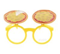 Angoily Lunettes de Fête pour Adultes Motif Pizza, Accessoire Amusant et Léger pour Soirée Saint-valentin, Lunettes Décoratives Unisexes Originales pour Photobooth et Événements