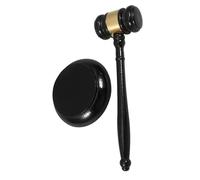 Angoily Maillet en Bois Robuste pour Juge Et Vente Aux Enchères 23 Cm avec Bloc De Frappe Polyvalent, Outil De Jeu De Rôle Et Décor D’Avocat pour Usage Professionnel Et Familial
