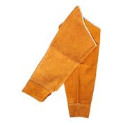 Angoily Manchon de Protection de Vachette Résistant Chaleur pour Bras Anti-brûlure Manchettes Durables pour Soudure Protection Anti-étincelles Ajustable