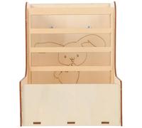 Angoily Mangeoire en Bois Fixe 2-en-1 pour Petits Animaux Support Râtelier à Foin et Bac Alimentaire Compatible Lapins Cochons d'Inde et Chinchillas Alimentation Propre en Cage