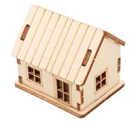 Angoily Maquette de Maison Bois Puzzle Miniature à Colorier Cabane Bois Vierge à Finir Construction Manuelle pour Décoration Intérieur
