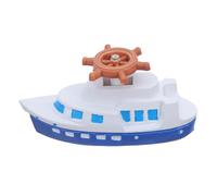 Angoily Maquette de Petit Voilier en Résine Bleu Profond Figurine de Marin Décoration Nautique Méditerranéenne Compacte pour Intérieur et Bureau Ornement Côtier Élégant pour Maison ou