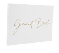 Angoily Mariage Papier Élégant Carnet de Signatures Invités Décoration Cérémonie avec Pages pour Souvenirs et Messages