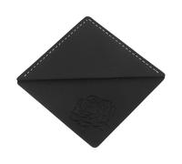 Angoily Marque-Pages D’Angle Carrés en Cuir Imperméable Noir Protège-Coins pour Livres Accessoire de Lecture Compact pour Élèves et Amateurs de Lecture