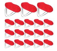 Angoily Masque de Sommeil Rouge en Polyester Doux, Lot de 24 Pièces, Bloqueur de Lumière Haute Efficacité pour Avion, Maison et Sieste, Design Classique et Confortable