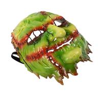 Angoily Masque de Sorcière Vert en Eva pour Halloween, Design Réaliste et Effrayant, Confortable et Adapté la Plupart des Visages, pour Cosplay et Fêtes D'halloween