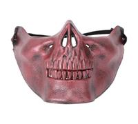 Angoily Masque Squelette Halloween Intégral en Plastique Odorless Design Ergonomique pour Soirée Cosplay et Bal Masqué Effrayant