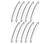 Angoily Mât Télescopique pour Drapeau 17 Cm Noir, Lot de 10 Pièces, Mât D'affichage Portable pour Événements, Accessoires de Fête et Décoration Extérieure