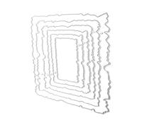 Angoily Matrice de Découpe Rectangulaire en Acier Carbone pour Diy, Outil de Découpe et Gaufrage, Décoration D'album Photo pour Loisirs Créatifs