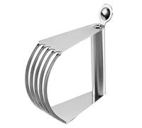 Angoily Mélangeur à Farine en Acier Inoxydable Poignée, Coupe-pâte Professionnel Incurvé pour Pâte de Chef, Ustensile de Pâtisserie Portable Cuisine Maison