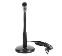 Angoily Microphone USB Polyvalent pour Ordinateur Socle Stable Micro de Bureau Filaire Réglable Streaming Enregistrement et Jeux Accessoire Performant pour PC et Laptop