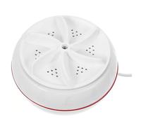 Angoily Mini Laveuse Portable Blanche en Abs Couple Élevé et Charge Usb, Légère, pour Chaussettes et Sous-vêtements en Voyage Déplacement Professionnel
