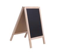 Angoily Mini Tableau Double Face avec Chevalet Bois pour Bar et Garçon Fille Ardoise Pratique pour Décoration Signalétique et Support Stable Couleur Aléatoire