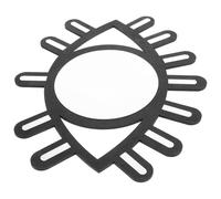 Angoily Miroir Mural Décoration Murale D’œil Noir Bois Naturel Style Nordique Accessoire Photo Décoration Artistique pour Chambre Garçon et Filles Design Original