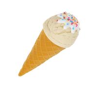 Angoily Modèle de Cornet de Glace Artificiel Réaliste pour Décoration Vitrine Accessoire Photo et Présentoir Magasin de Glaces Blanc Crème