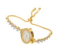 Angoily Montre-Bracelet Bracelet Ajustable Élégante pour Femmes à Quartz en Alliage de Zinc et Cadran Rond Vintage et Fêtes pour Événements Spéciaux
