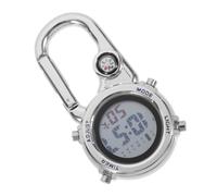 Angoily Montre Numérique Multifonctionnelle à Clip Métal Bleu Étanche Luminescence Nocturne Réveil Intégré Montre de Sport en Plein Air pour Randonnée et Escalade D'extérieur Pratique
