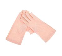 Angoily Moufles Demi-doigts de Protection UV 1 Paire pour Manucure, en Chinlon Extensible et Résistant la Chaleur Rose pour Nail Art et Soins des Ongles