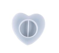 Angoily Moule à Bougie Cœur Silicone Moule Artisanal Diy pour Porte Bougie Unique et pour Création de Bougies Décoratives