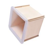 Angoily Moule à Décorer Carré à Faire Soi-Même Époxy 1 Set Silicone Cube avec Cadre Bois Fixe 10.5 x 10.5 x 8.5 cm pour Amateurs de DIY et Spécimens d'Insectes