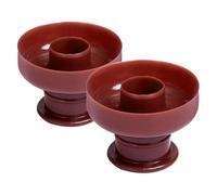 Angoily Moule à Donuts Rond en Plastique Lot de 2 Pièces Moule à Gâteau DIY pour Pâtisserie Maison Ustensile Cuisine pour Desserts Créatifs