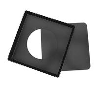 Angoily Moule à Pizza Carré Antiadhésif 21x21x2,5 Cm en Acier avec Fond Amovible, Plat à Tarte Profond pour Pizzas Maison, Accessoires pour Four, Cuisson Homogène et Démoulage Facile