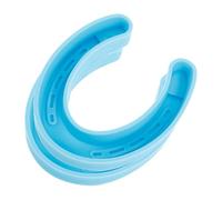 Angoily Moule en Silicone de Fer à Cheval 2 Pièces, Souple et Compatible Résine Époxy, pour Moulage Savonnette, Bougie Parfumée et Décoration, Usage Loisirs Créatifs et Voiture, Bleu