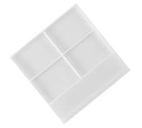 Angoily Moule Époxy en Silicone Blanc pour Cadre Photo Carré, Flexible et Facile à Utiliser, pour DIY et Créations Artisanales Familiales