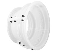 Angoily Moule pour Béton de Colonne Romaine en Plastique 30 Cm Rond Base Ornementale Carrée, Accessoire de Bricolage pour Décoration Intérieure et Extérieure, Moulure Supérieure