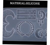 Angoily Moule Silicone Bijoux Époxy pour Pendentifs Lune Étoiles Serpent Résistant Réutilisable pour Création Boucles Doreilles et Colliers DIY