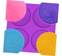 Angoily Moule Silicone Mandala pour DIY Flexible et Plateau à Tasse Créatif Silicone pour Époxy