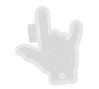 Angoily Moule Silicone pour Pendentif Porte-clés Moule à Breloques Gestuelles pour Loisirs Créatifs