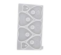 Angoily Moule Silicone Résine Époxy pour Divination Diy Moule Unique Forme de Pendentif Coeur et Triangle Antiadhésif Facile à Démouler et Nettoyer Accessoire Créatif pour Artisanat