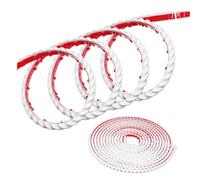 Angoily Moulure Flexible Autocollante PVC Blanche Plinthe Souple Décorative pour Murs Coins Armoires et Facile à Découper et Poser