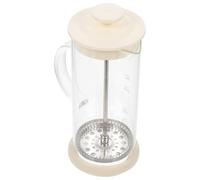 Angoily Mousseur à Lait Manuel en Verre et Acier Inoxydable Pichet 350 Ml pour Cappuccino et Latte Outil Portable Mousser le Lait à Pompe Accessoire Café Maison et Baristas