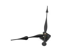 Angoily Mouvement D'horloge Murale Silencieux en Métal Et Plastique, Mécanisme DIY Aiguilles Longues De 30 Cm, Adapté pour Réparation Et Remplacement, Boîte Unique Noire