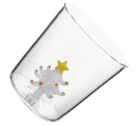 Angoily Mug en Verre 300 Ml Sapin de Noël 3D Blanc Tasse à Expresso de Noël Résistante à la Chaleur Gobelet Multifonction pour Café Thé et Jus - Présent Festif pour Fêtes de Fin