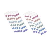 Angoily Multi Onglets Autocollants Étiquettes Inscrites Marque Pages Portables pour Classement Documents et Moyennes et Grandes Facile à Coller et Réinscriptible