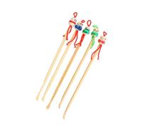 Angoily Nettoyant Oreilles en Bois Cartoon 12 Pièces, Nettoyeur à Cire Adorable Design Créatif, pour Fête Anniversaire et Usage Quotidien Couleur Aléatoire
