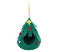 Angoily Nid pour Perroquets Suspendu et Cachette pour Perruches Calopsittes Abri pour Petits Animaux Maison de Noël Décorative pour Cage Intérieure et Extérieure