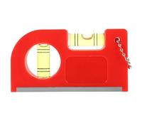 Angoily Niveau à Bulle Suspendu Rouge, Instrument de Nivellement Portable pour Maçonnerie, Pavage, Clôture et Drainage, Outil de Mesure Précis pour Chantier, Base de Cabanon et Terrasse,