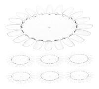 Angoily Nuancier Transparent pour Vernis à Ongles 10 Pièces 13X11 CM Affichage Couleurs et Pratique Nail Art pour Salon Manucure Pédicure