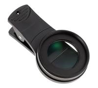 Angoily Objectif Macro Externe pour Téléphone Lentille Optique Haute Définition avec Clip Amovible pour Photographie Macro Noir